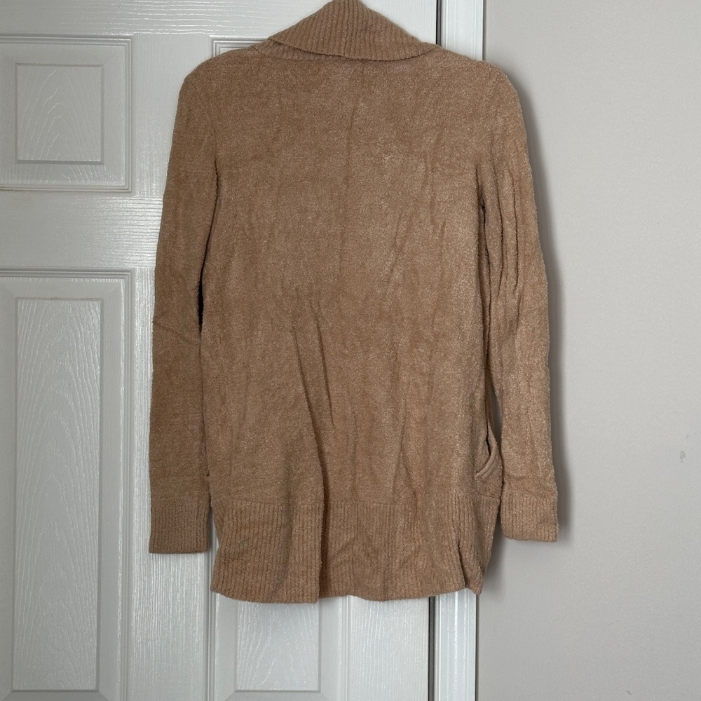 Barefoot Dreams Cozy Chic Lite Circle Cardi Cardigan XS/Small Tan Sable Soft - Picture 4 of 7